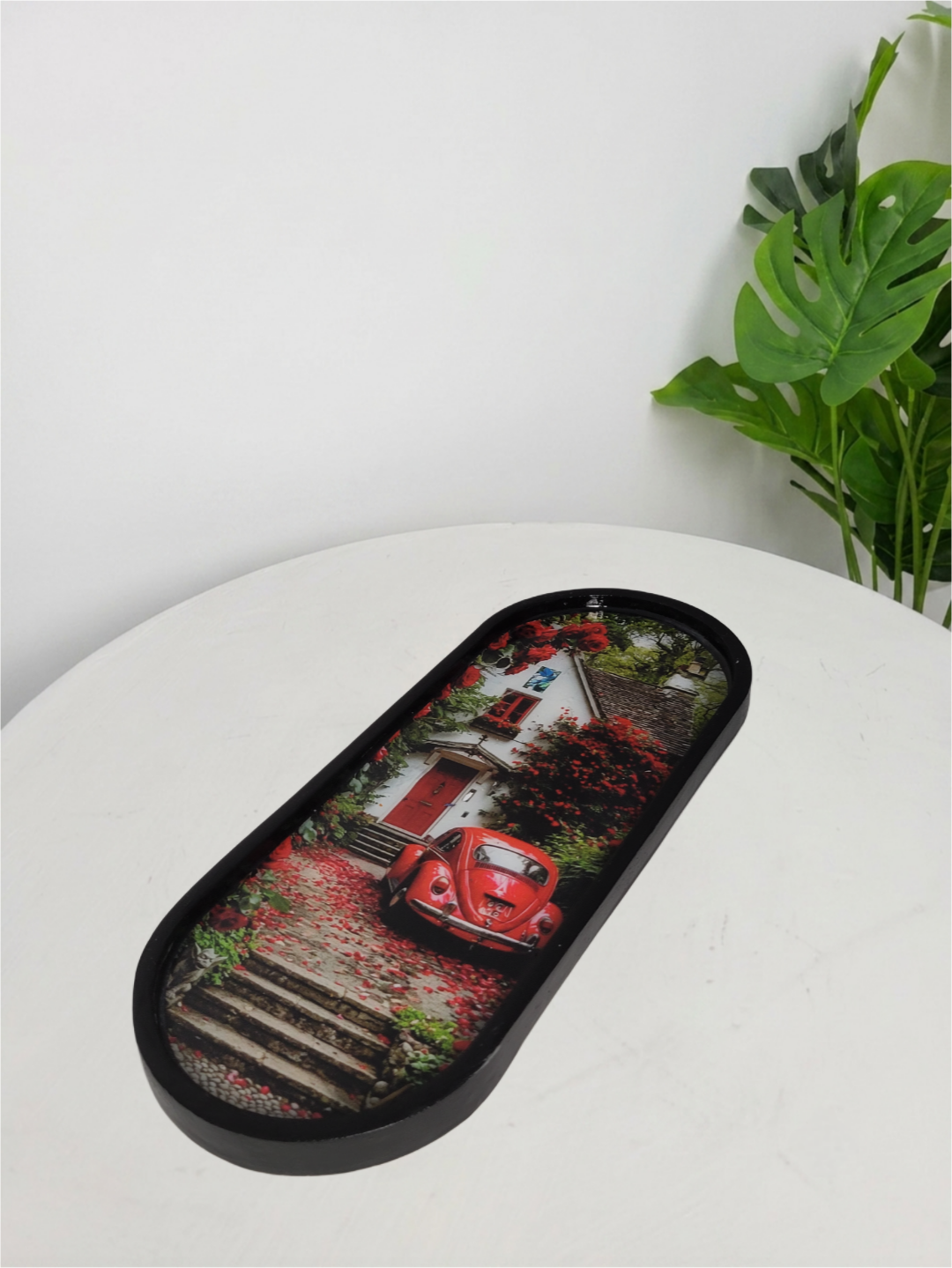 plateau voiture rouge