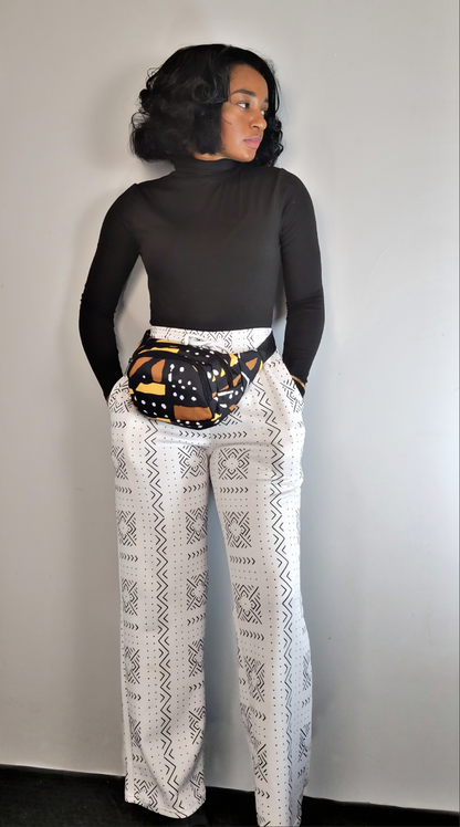 Pantalon Bogolan blanc