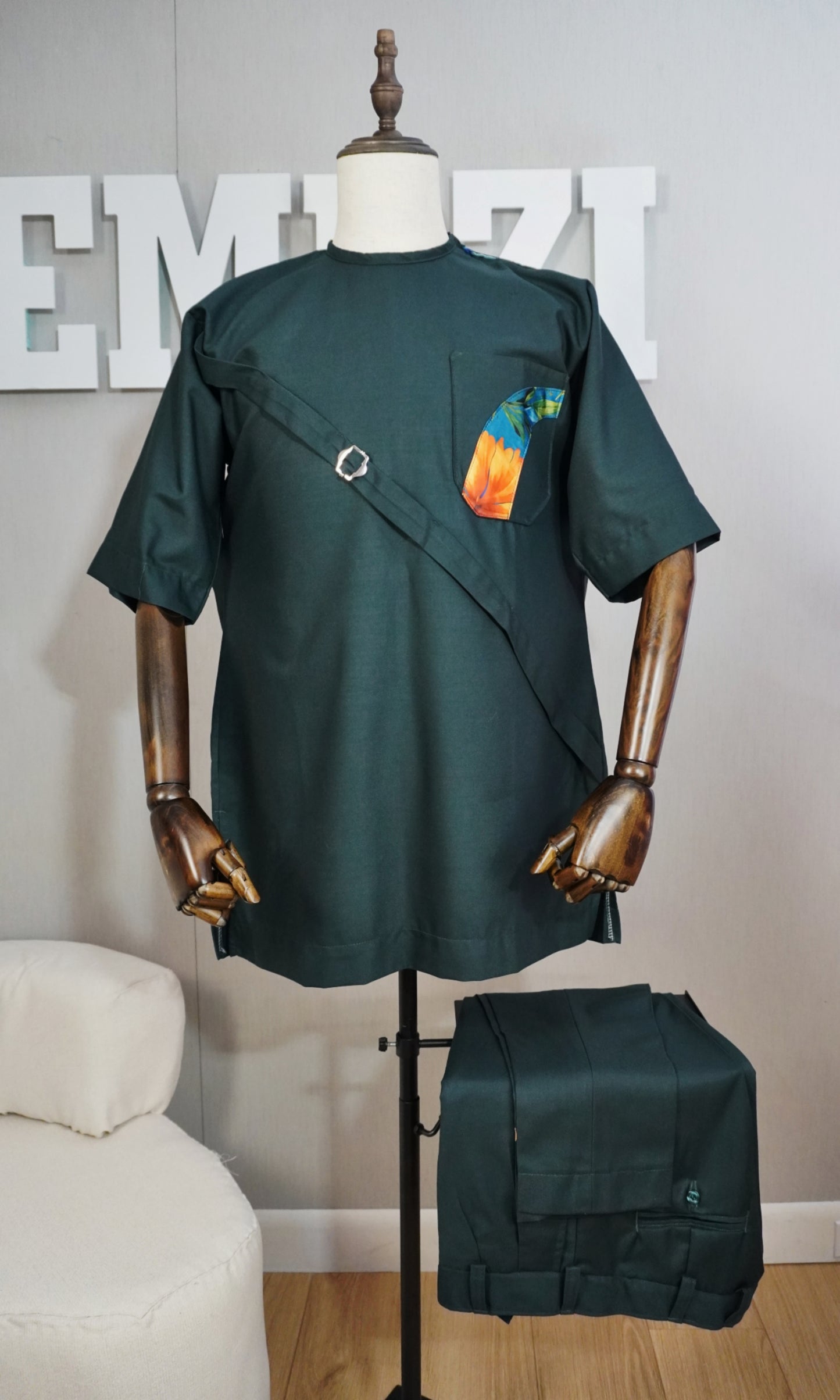 Ensemble Tunique vert