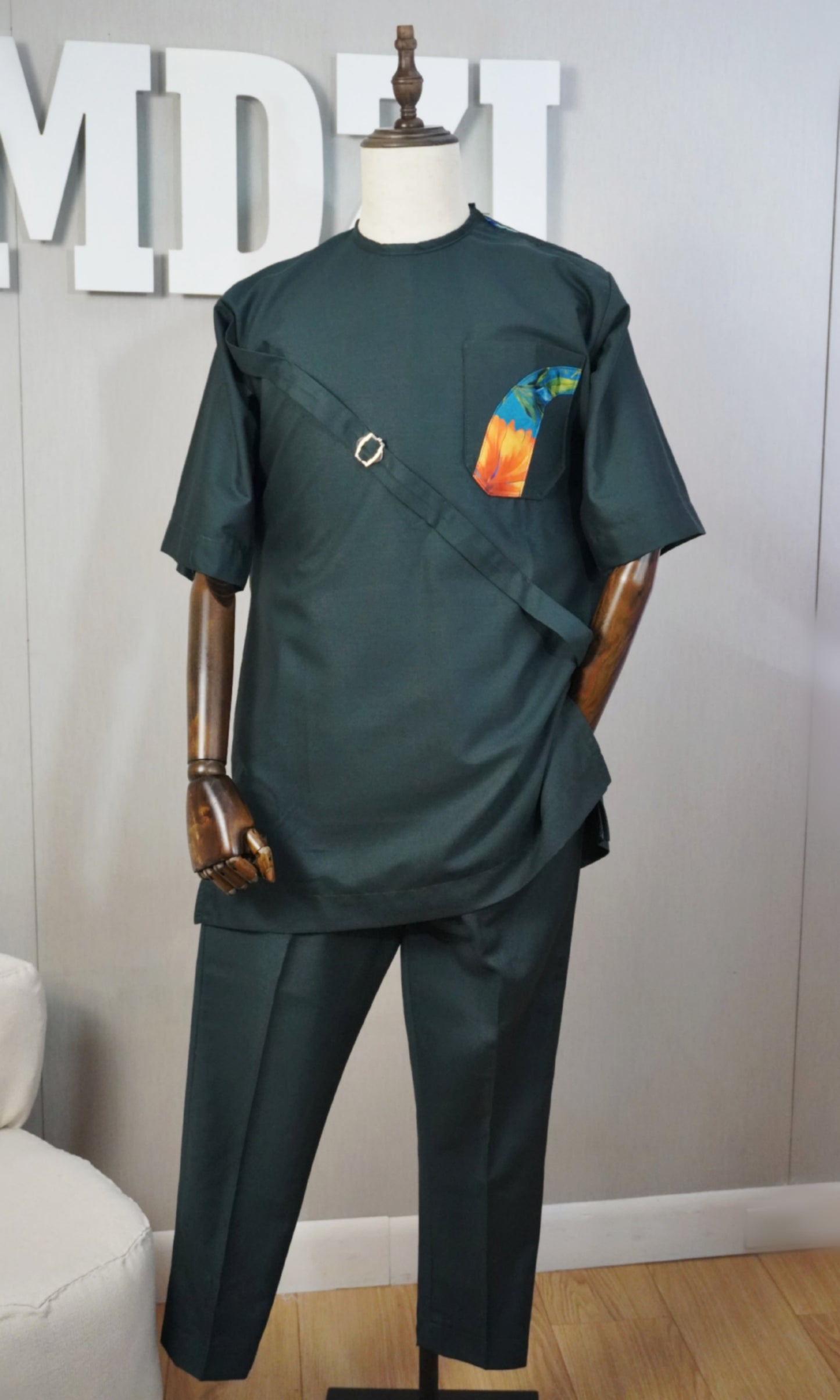 Ensemble Tunique vert