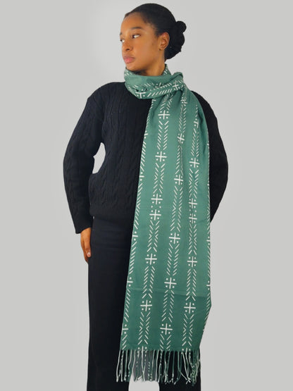 écharpe  vert