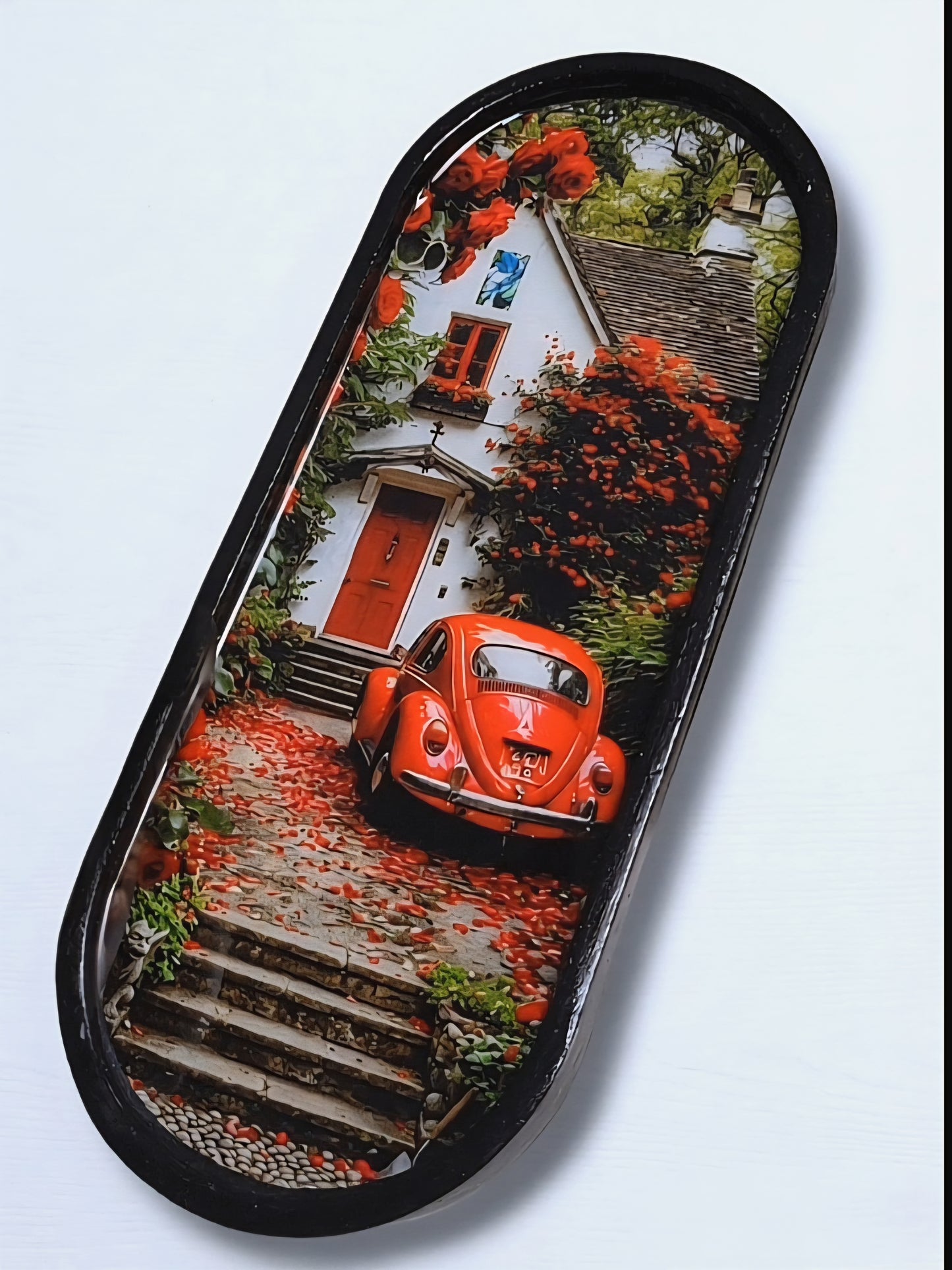 plateau voiture rouge